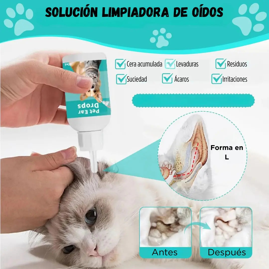 Toallitas de Oidos para Mascotas – 1+1 Gratis (100 Pcs)