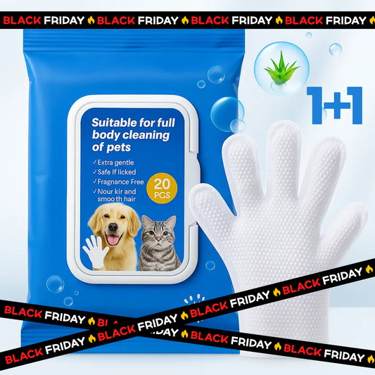 Guantes de Limpieza y Desodorización para Mascotas – 1+1 Gratis (40 Guantes)