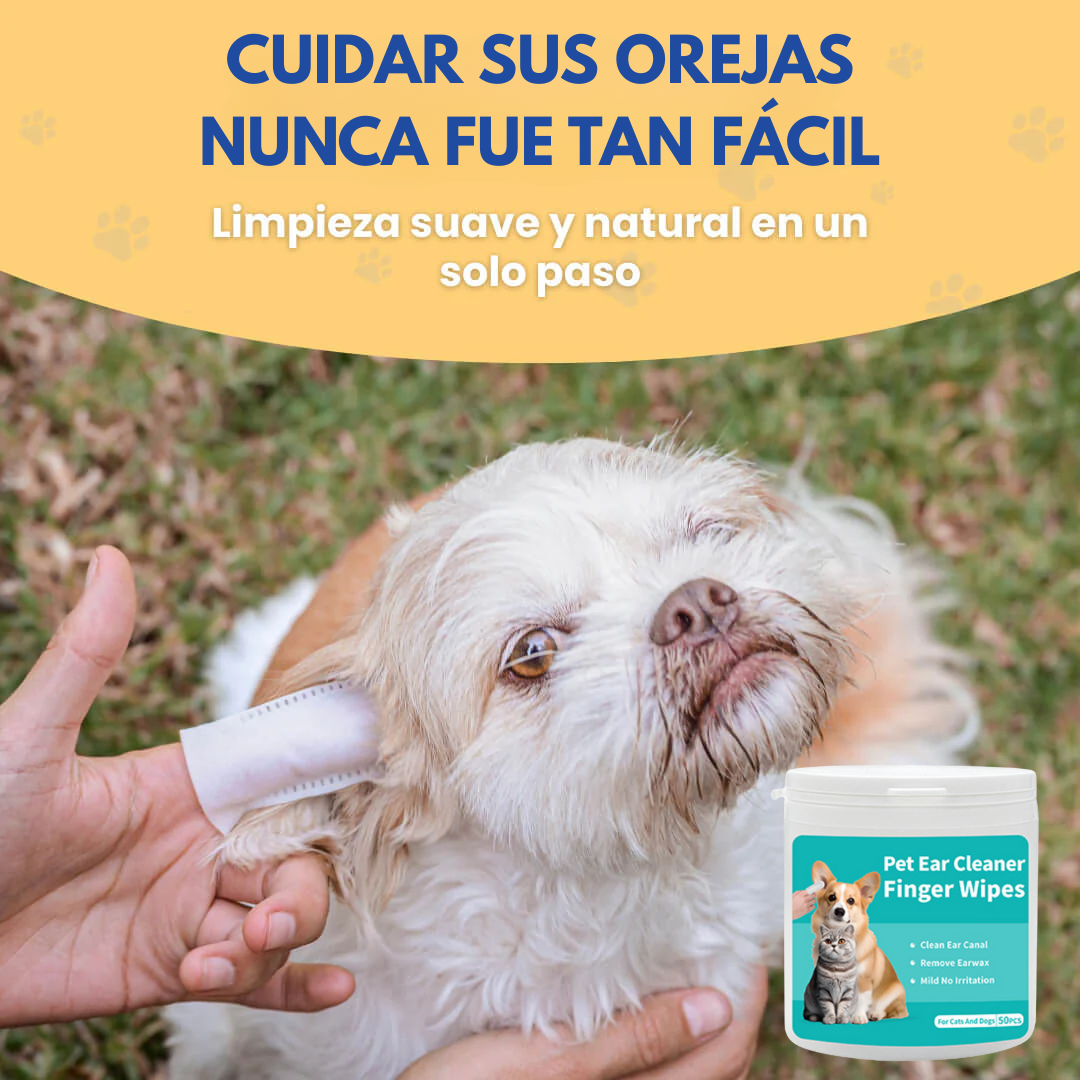 Toallitas de Oidos para Mascotas – 1+1 Gratis