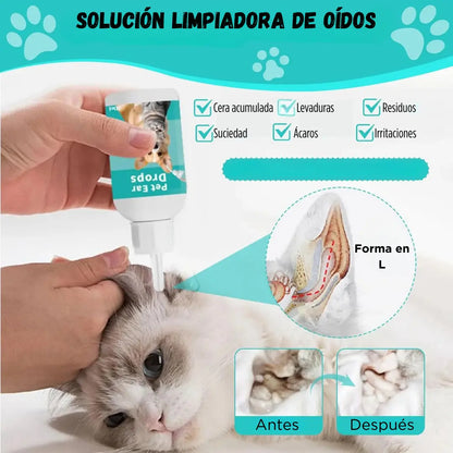 Toallitas de Oidos para Mascotas – 1+1 Gratis (100 Pcs)