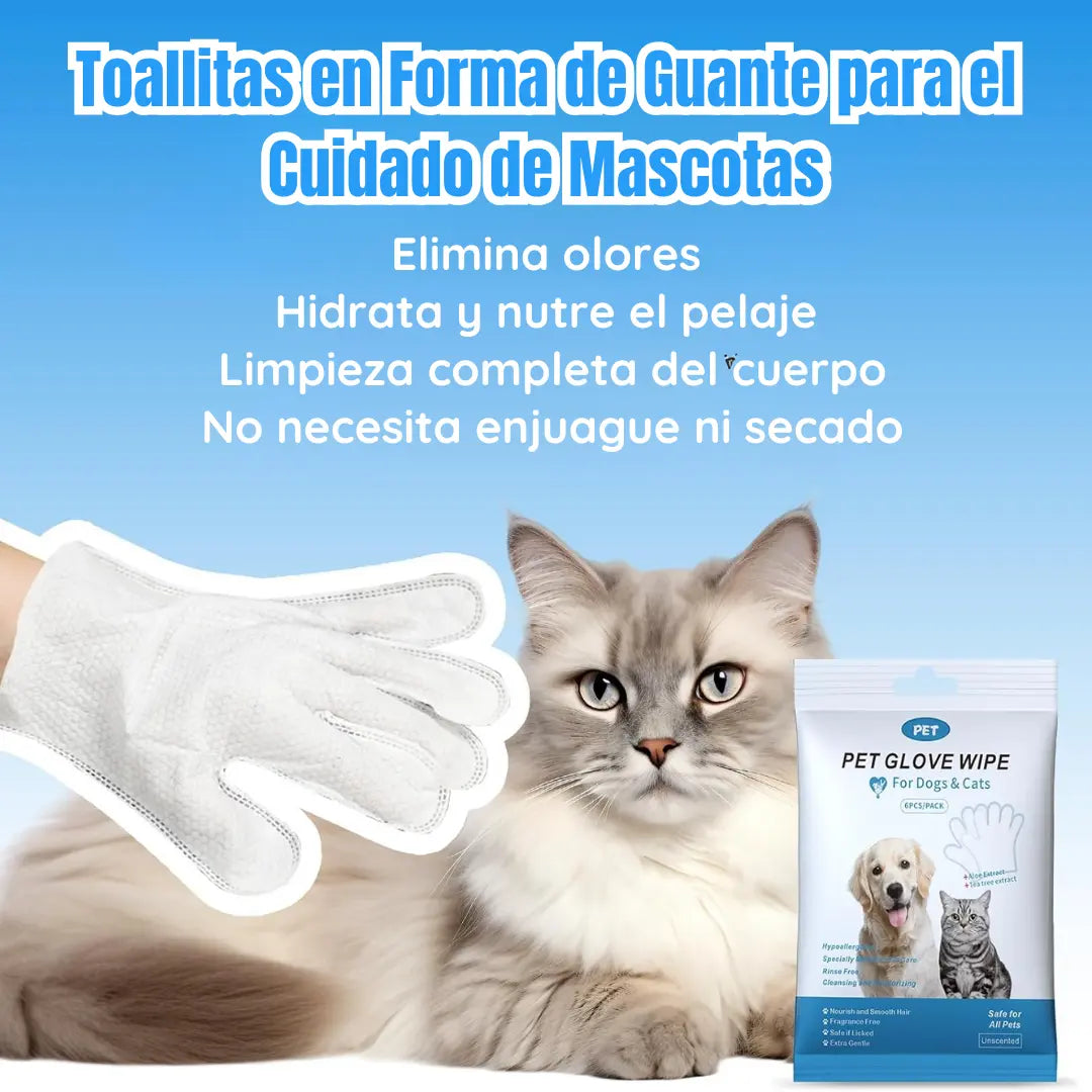 Guantes de Limpieza y Desodorización para Mascotas – 1+1 Gratis (40 Guantes)