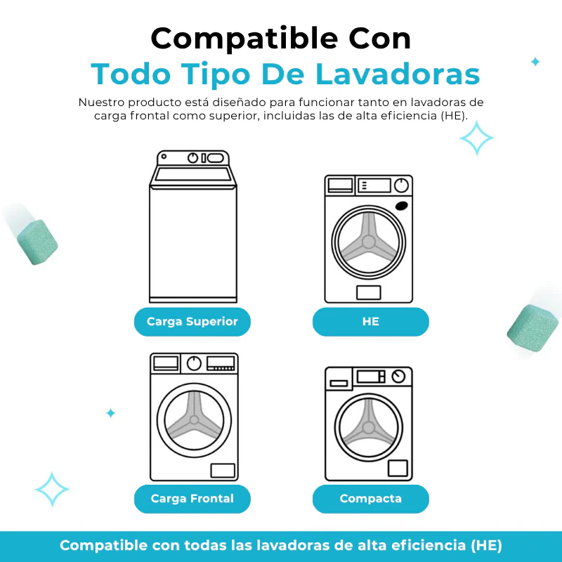 Pastillas de Limpieza para Lavadoras con Mascotas